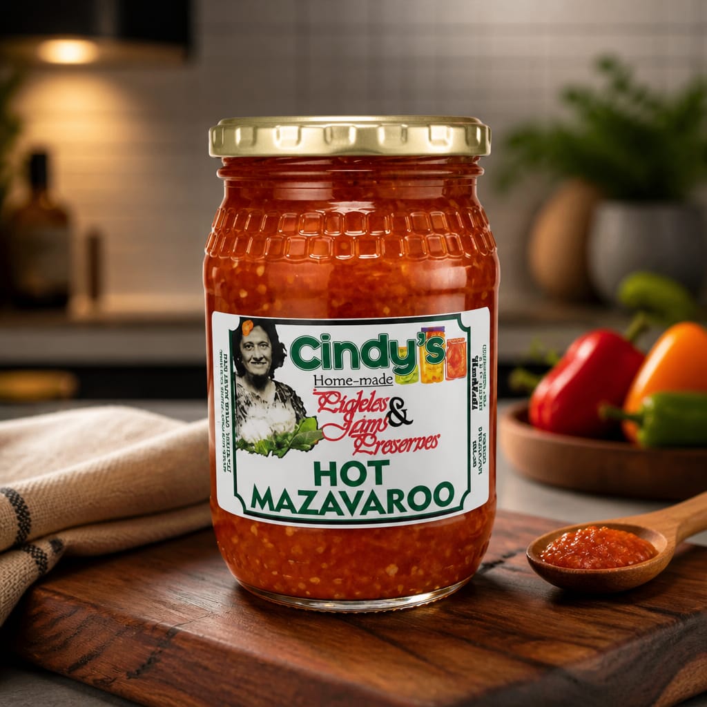 Cindys Mazavaroo Hot Chilli Paste 350ml (Red)