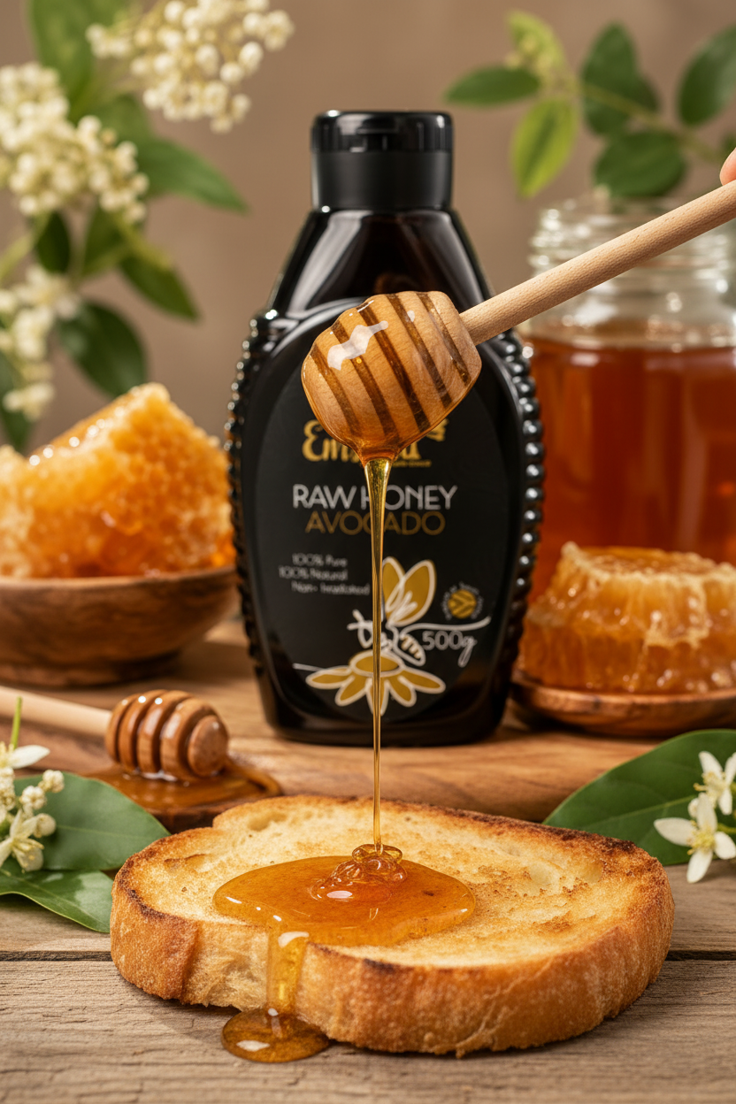 Emseni Raw Honey – Avocado 500g